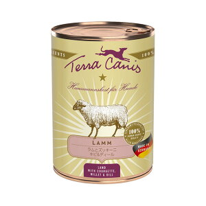 Terra Canis テラカニス クラシック ラムとズッキーニ 成犬向け 400g ドッグフード ウェットフード 缶詰 ヒューマングレード 羊 ズッキーニ
