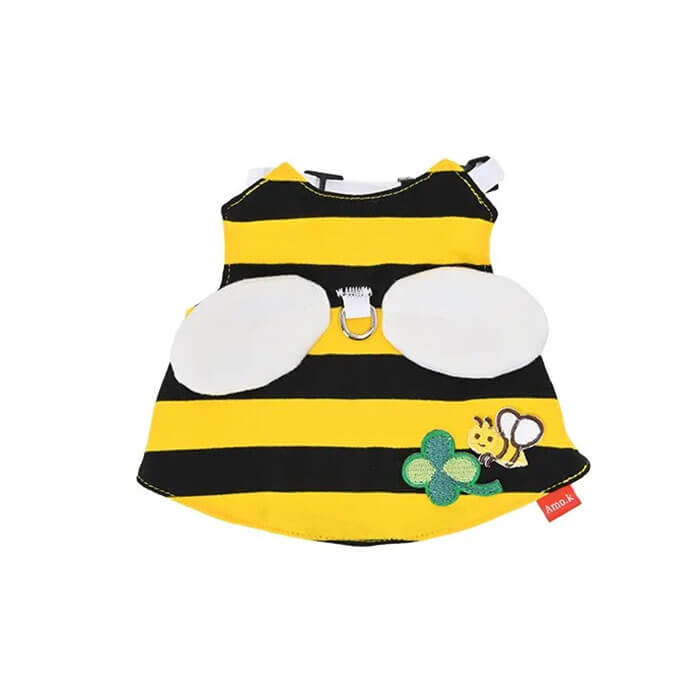 アモワークス みつばち ベビーハーネス S / M / L イエロー 犬 胴輪 250016 散歩 おでかけ お出かけ パ..