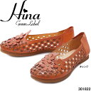 ヒナ グリーンレーベル Hina 301822 Hina green label フラワーパンチングシューズ カジュアルシューズ 1.5cmヒール 3E相当 婦人靴 レディース