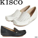 キスコ 1050 KISCO 本革 インヒールメッシュモカシン カジュアルシューズ 婦人靴 レディース(4)