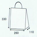手提げ紙袋　茶無地　T-X　幅260×マチ110×高さ330mm　50枚入【取り寄せ商品・即納不可】 2