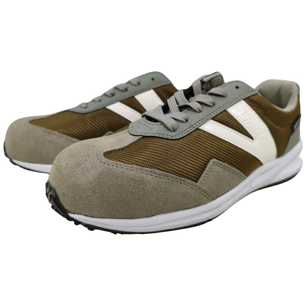 Rakuten - 【期間限定P2倍】 日進ゴム　Hyper V　先芯入りプロスニーカー（紐）　#2100　カーキ【取り寄せ商品・即納不可・代引き不可・返品不可】