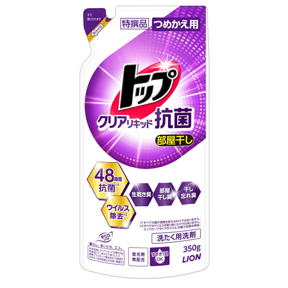 トップクリアリキッド抗菌　詰替え用　350g　24個【取り寄せ商品・即納不可・返品不可】