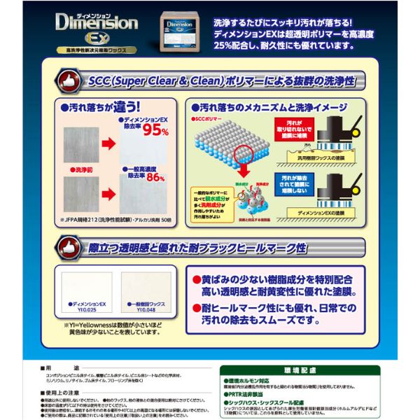 ペンギンワックス　高洗浄性樹脂ワックス　ディメンションEX　18L
