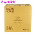 【法人様限定】サラヤ ラシュヴェール フルーテ ボディーソープ 20L BIB 4ケースロット【取り寄せ商品・代引き不可・時間指定不可・沖縄、北海道、離島不可】