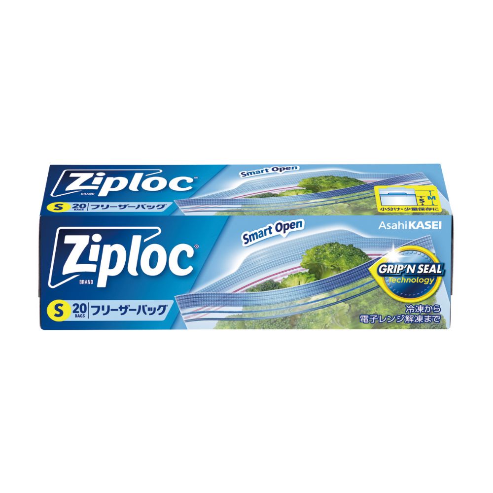 ジップロック　家庭用　フリーザーバッグ　保存袋　S　20枚【取り寄せ商品・即納不可・代引き不可・返品不可】
