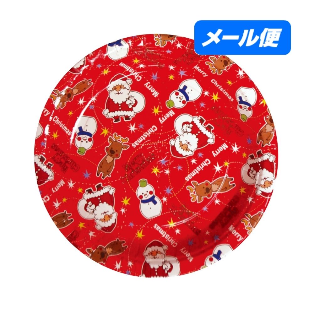 【全国送料無料】大黒工業　ペーパートレー　紙皿　クリスマス　雪だるま　直径180mm　DM-3　5枚【メー..