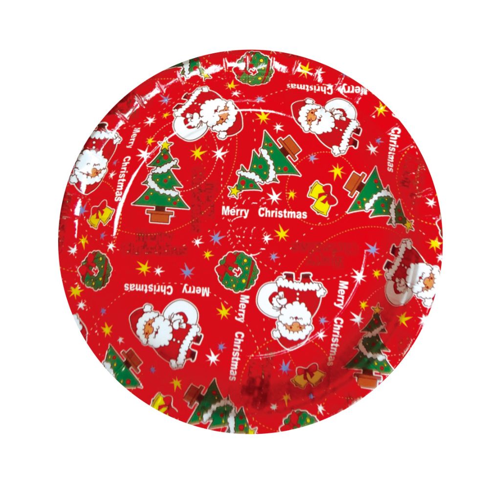 大黒工業　ペーパートレー　紙皿　クリスマス　ツリー　直径180mm　DM-3　5枚【取り寄せ商品・即納不可..
