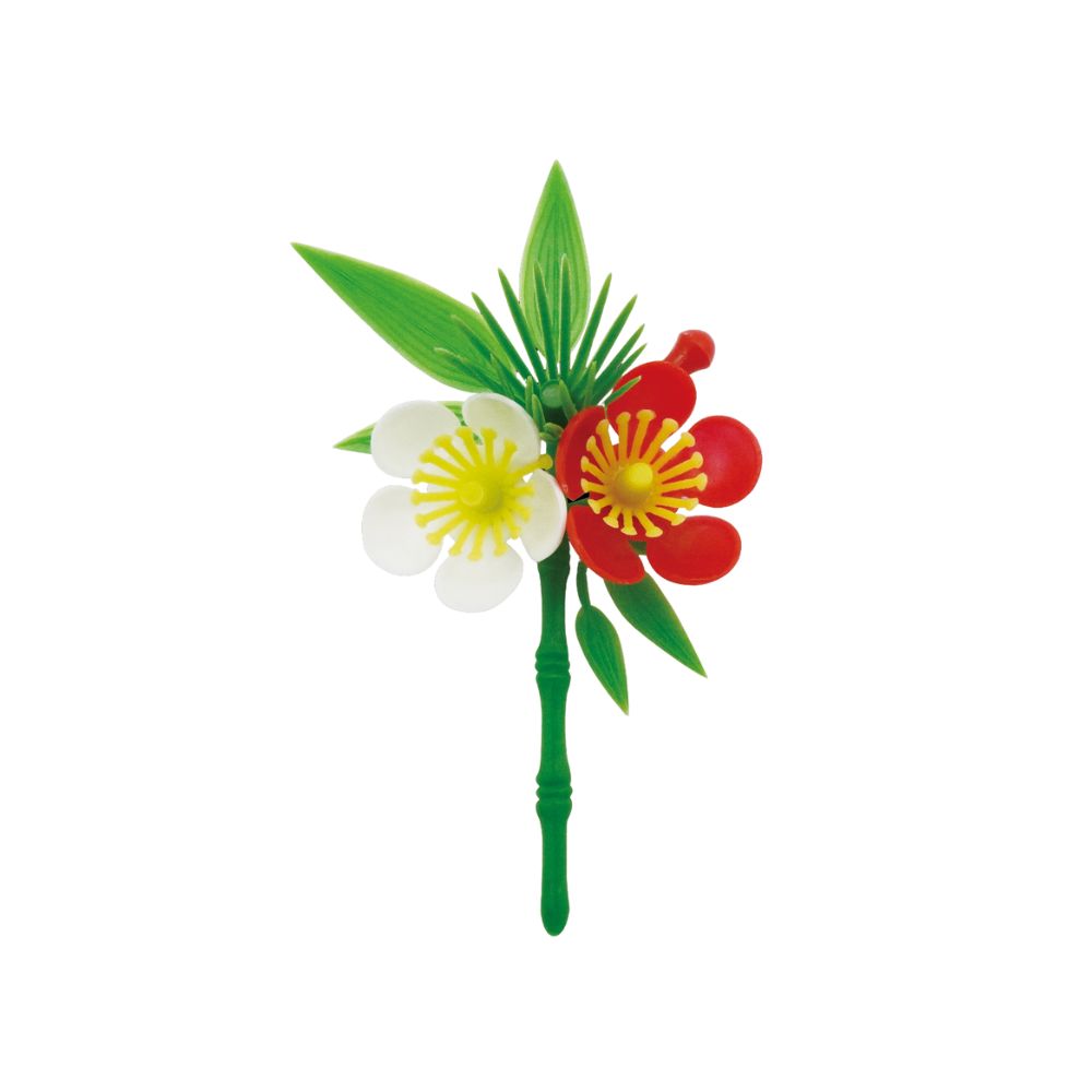 ご注意 ●この商品は、取り寄せ後の発送となります。通常5営業日以内に発送いたします。 ●この商品は、代引き不可・返品不可となりますので、ご了承ください。 特徴 業務用年末年始向け造花 ●年末年始向けデザインの造花です。 ●おせち料理などにいつもと違う彩を加えます。 商品詳細 ●商品名：業務用　食品用造花　松竹梅(E) ●品番：DS-25 ●大きさ(横×縦)：約55×100mm ●入数：200個 ●メーカー名：大黒工業株式会社 【広告文責】株式会社コーセイ　087-885-6107