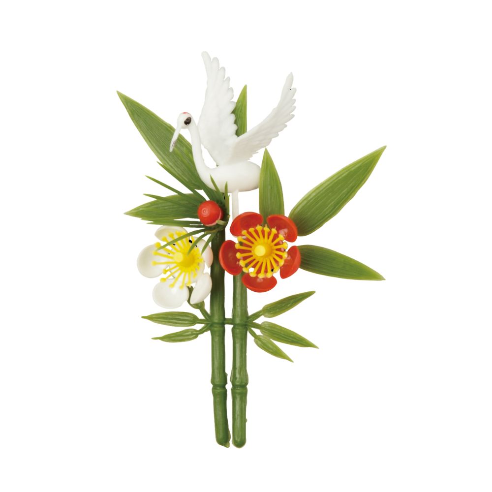 【期間限定P5倍】 大黒工業　造花　鶴付夫婦松竹梅　DS-67　150個入【取り寄せ商品・即納不可・代引き不可・返品不可】