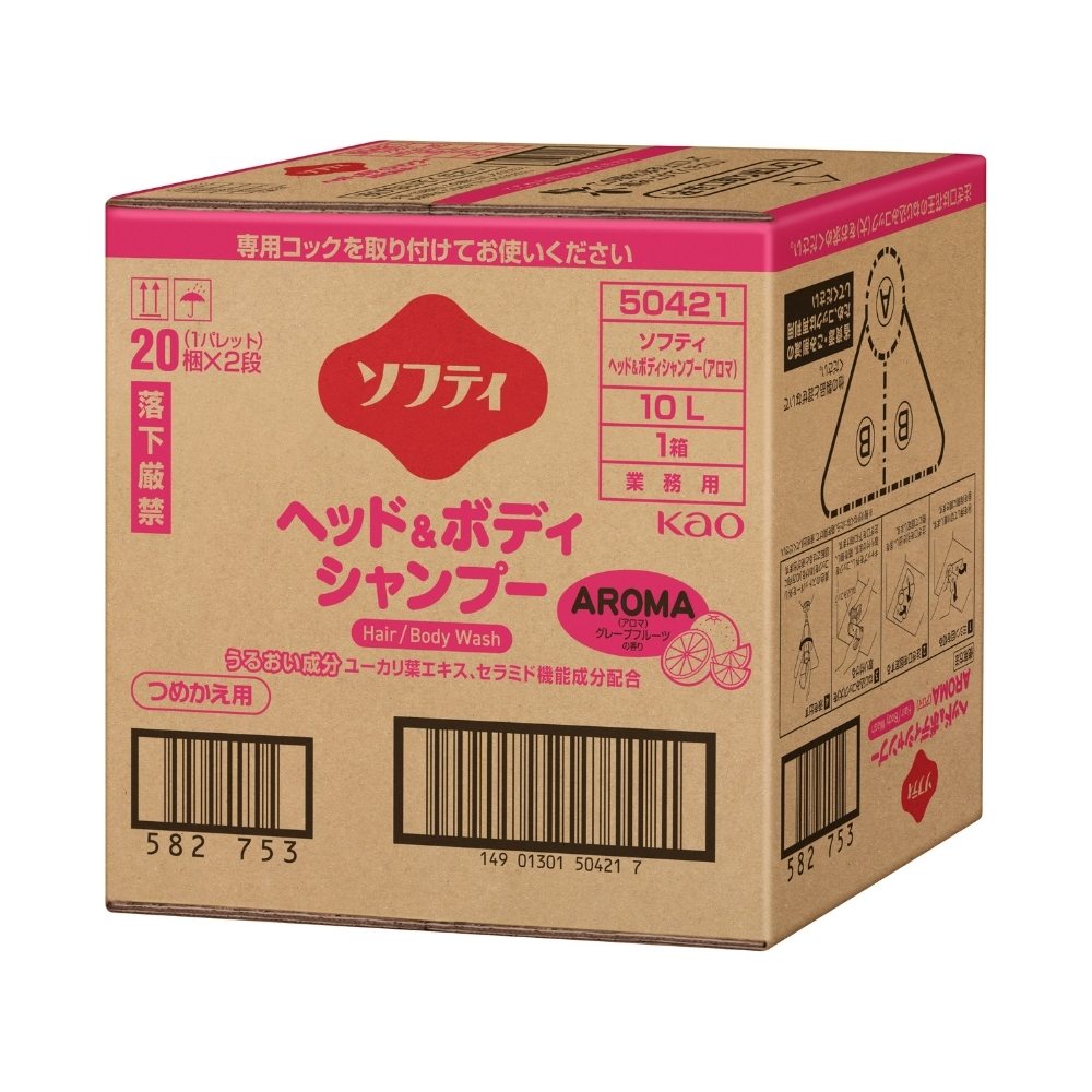 花王　ソフティ　ヘッド＆ボディシャンプー　アロマ　業務用　10L【取り寄せ商品・即納不可・代引き不可・返品不可】