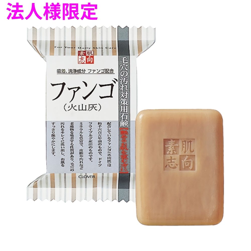 【法人様限定】クロバーコーポレーション　素肌志向　ファンゴ(火山灰)石鹸　CSN-FA　120g×60個　5ケースロット【メーカー直送・代引き不可・時間指定不可・沖縄、北海道、離島不可】