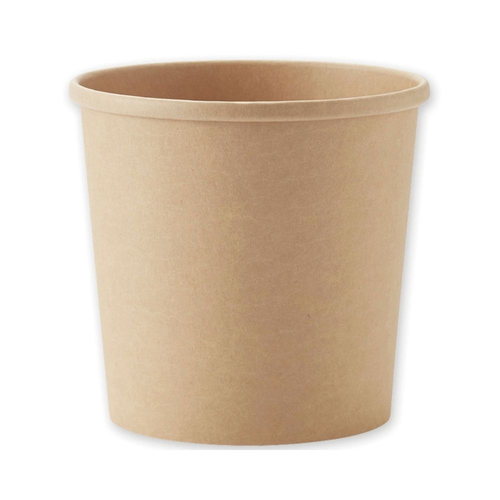 ご注意 ●この商品は、取り寄せ後の発送となります。通常5営業日以内に発送いたします。 ●この商品は、代引き不可・返品不可となりますので、ご了承ください。 特徴 おしゃれなクラフトのペーパーカップ ●ナチュラル感のあるおしゃれなクラフトのペーパーカップ。 ●サラダやお惣菜などのテイクアウト用に。 ●アウトドアやホームパーティー等にも。 商品詳細 ●商品名：業務用　テイクアウト用未晒フードカップ ●カラー：未晒 ●材質：未晒クラフト紙+PEコーティング ●満杯容量：780ml ●サイズ(口径×底径×高さ)：φ116×110×93mm ●入数：25個 ●メーカー名：株式会社シモジマ 【広告文責】株式会社コーセイ　087-885-6107