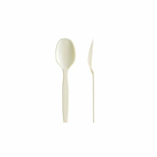 Rakuten - 使い捨てプラスチックカトラリー　スプーン#130　白　単袋タイプ(個包装あり)　500本【取り寄せ商品・即納不可・代引き不可・返品不可】