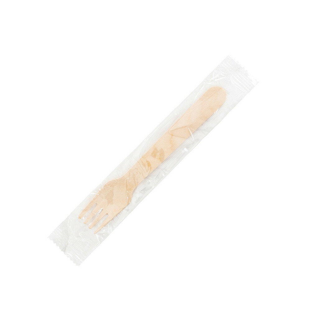 樂天商城 - 【期間限定P2倍】 使い捨て木製カトラリー　フォーク　#140　単袋(個包装あり)　500本【取り寄せ商品・即納不可・代引き不可・返品不可】