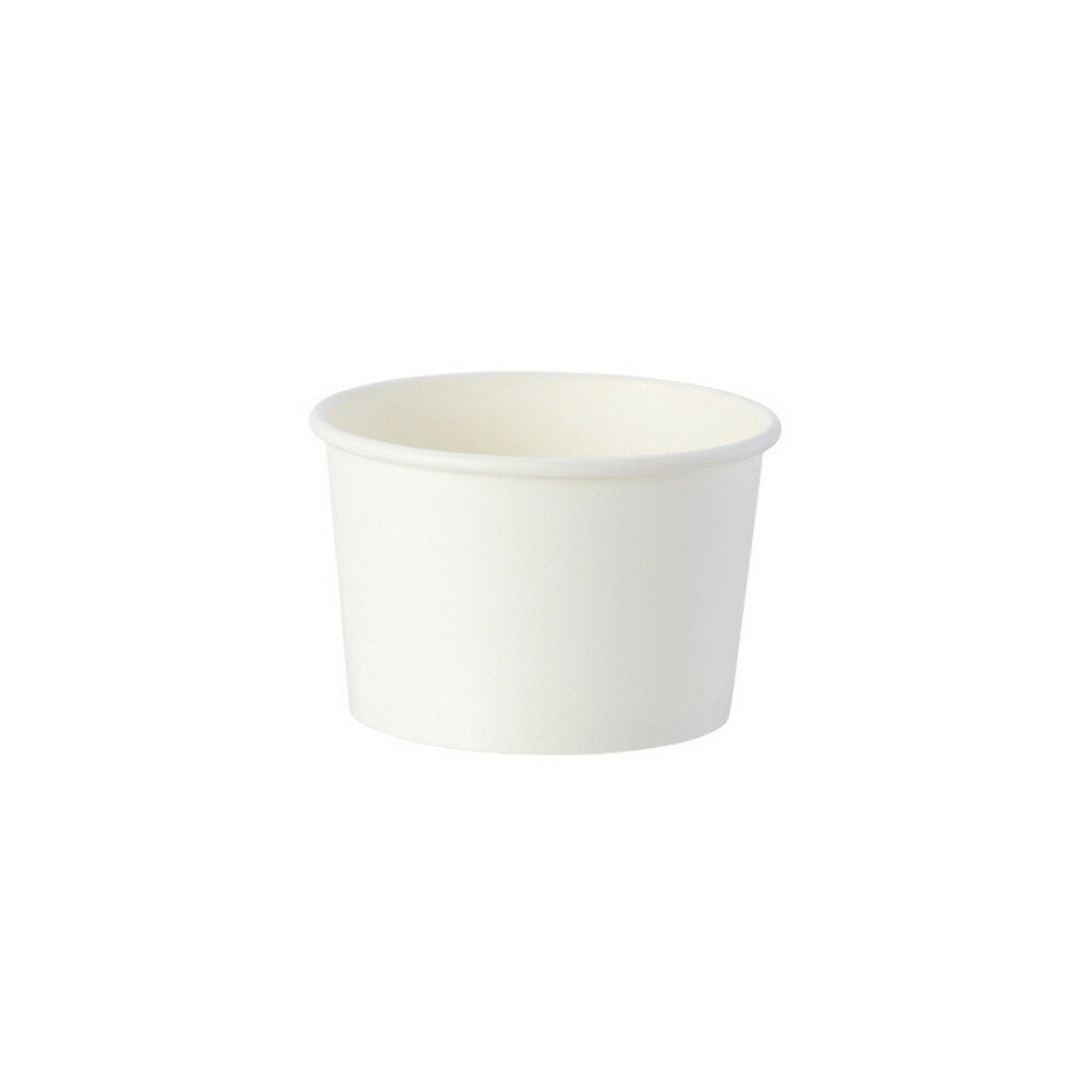 Rakuten - 紙製アイスカップ　ホワイト　5オンス・口径86mm・約200cc　50枚入【取り寄せ商品・即納不可・代引き不可・返品不可】