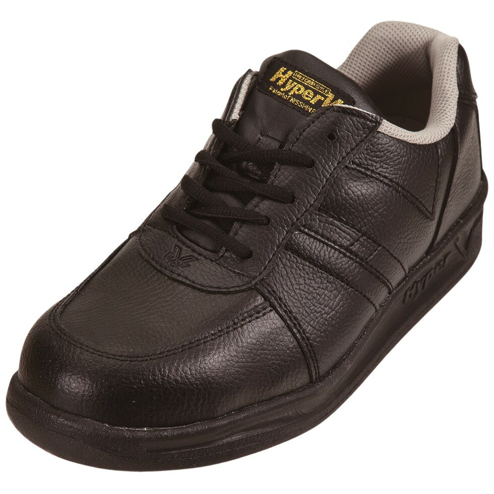 Rakuten - 日進ゴム　Hyper V　先芯入りプロスニーカー（紐）　SPIDER MAX　#6100　黒【取り寄せ商品・即納不可】