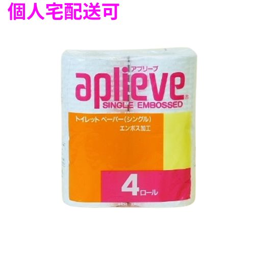 樂天商城 - 【期間限定P2倍】 【個人宅配送可】トイレットペーパー　アプリーブ4RS　シングル　4ロール×24入【取り寄せ商品・即納不可・代引き不可・返品不可】