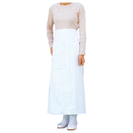 【期間限定P5倍】 ワンタッチ防水エプロン　腰下　90×90　ホワイト