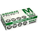 AQUSEAR PVC プラスチックグローブ Mサイズ パウダー無 VGN-M 100枚×20箱【メーカー直送】