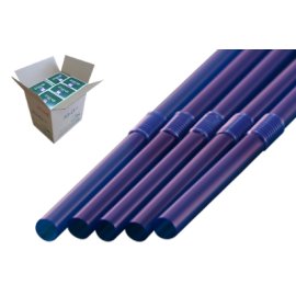 【期間限定P5倍】 フレックスストロー　6mm×21cm　包装なし　青色　500本入×20箱【メーカー直送・代引き不可・時間指定不可・沖縄、離島不可】