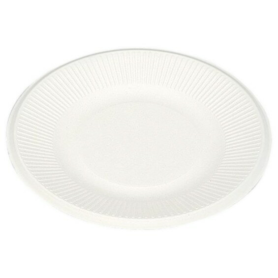 Rakuten - パルプモールド容器　モールド丸皿21cm菊柄　MM-6　無地　210×15mm　50枚×20入【メーカー直送・代引き不可・時間指定不可・沖縄、離島不可】