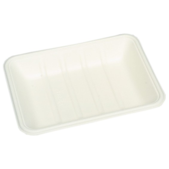 パルプモールド容器　モールドトレー　MT-8　無地　183×138×26mm　50枚×24入【メーカー直送・代引き不可・時間指定不可・沖縄、離島不可】