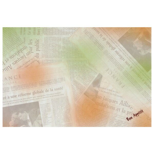 Rakuten - 【期間限定P2倍】 テーブルマット　T-205　BonParis02　100枚【取り寄せ商品・即納不可】