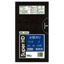 ポリ袋　7L　0.01×320×380mm　黒　200枚×30冊（6000枚）GH07【メーカー直送または取り寄せ】