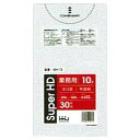 ポリ袋　10L　HDPE　半透明　0.012×450×500mm　30枚×60冊 （1800枚）GH13【メーカー直送または取り寄せ】