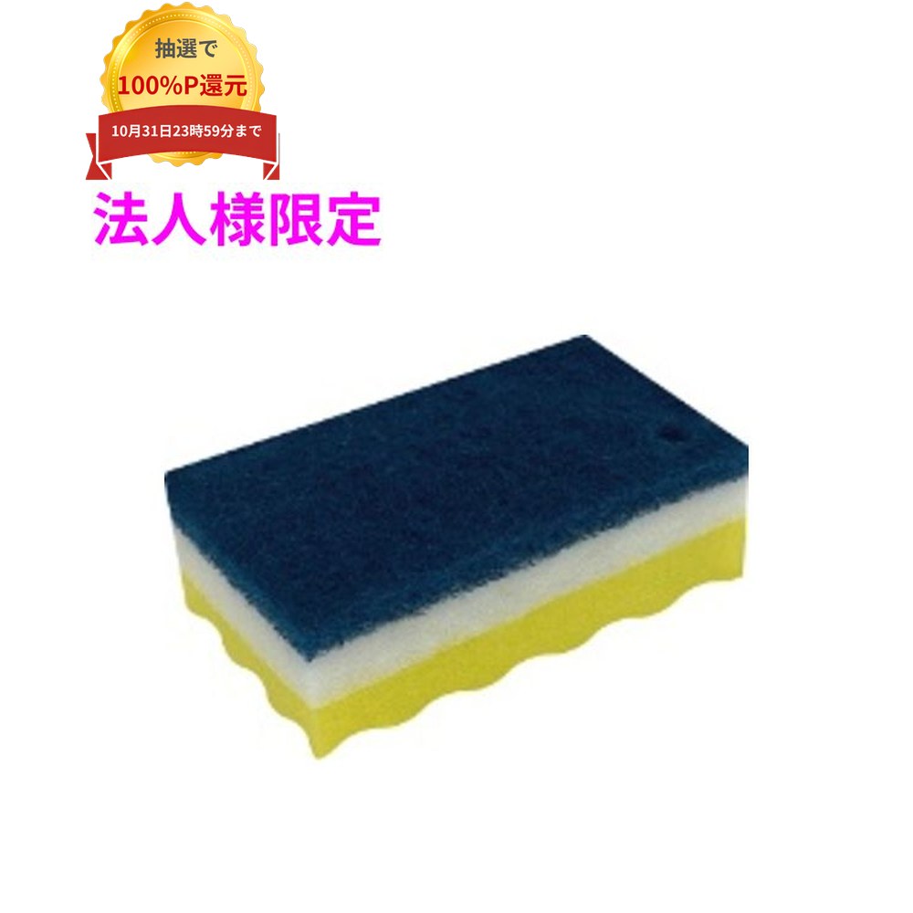 ご注意 ●この商品は、メーカー直送品のため、代金引換、コンビニ後払い決済、時間指定のご利用はできません。(システム上、カートには出てきます。) 基本的に個人宅への配送はできません。法人様のみへの配送となります。お届け先の会社名・店舗名を明記ください。 また、沖縄・北海道・離島への発送、土・日・祝日の配送はできませんので、ご了承ください。 特徴 研磨力に優れた高性能ナイロン不織布使用 ●研磨粒子入りタイプのスポンジたわし。 ●コゲなど頑固な汚れ落としに最適です。 商品詳細 商品名：ワコー　業務用　研磨粒子入スポンジタワシ　ストロングSH54 材質：ナイロン不織布(研磨粒子付)、ポリウレタン サイズ：縦120mm×横70mm×厚さ35mm 色：イエロー 入数：10個×6袋(60個入) 【広告文責】株式会社コーセイ　087-885-6107