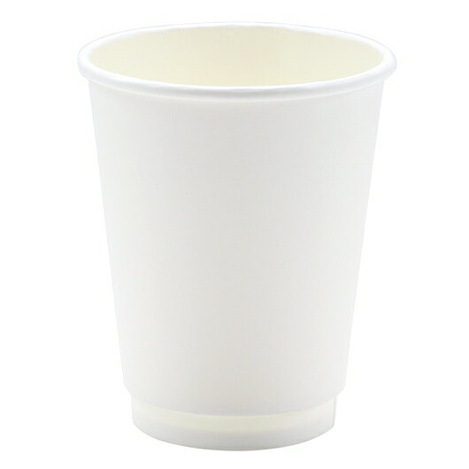 【期間限定P5倍】 断熱二重紙コップ　12-90　ホワイト　12オンス　約420cc　25個×20袋(500個)【取り寄..