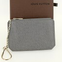 【新品同様】LOUIS VUITTON ルイヴィトン ポシェット・クレ タイガ グラシエ コインケース 小銭入れ キーリング付 M32603 【中古】