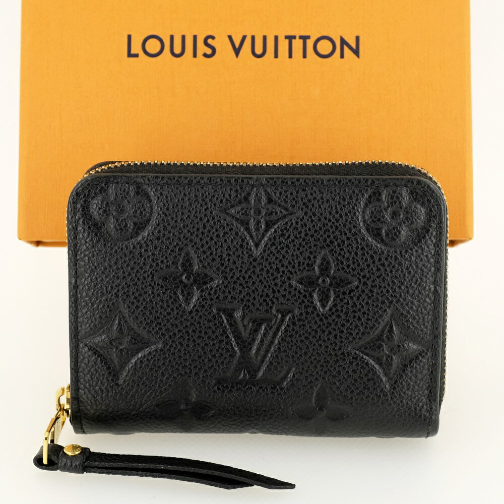 LOUIS VUITTON ルイヴィトン ジッピー・コイン パース コンパクトウォレット モノグラム・アンプラント ノワール 黒 M60574 【中古】