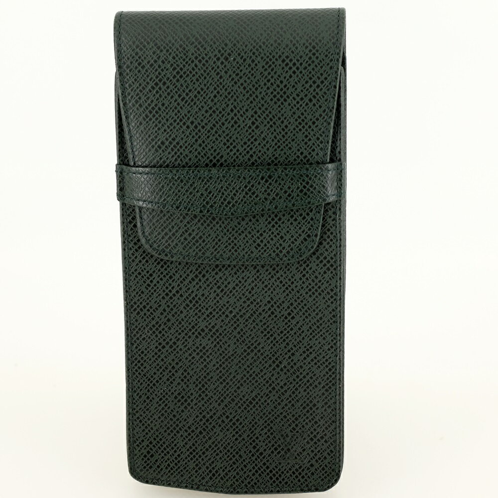 LOUIS VUITTON ルイヴィトン エテュイGM ペンケース ウエストポーチ 小物入れ タイガ・レザー エピセア 深緑 M30354 【中古】