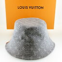 【未使用品】LOUIS VUITTON ルイヴィトン バケットハット・デニム リバーシブル ノワール・グレー M7952M 箱 保存袋 【新古品】