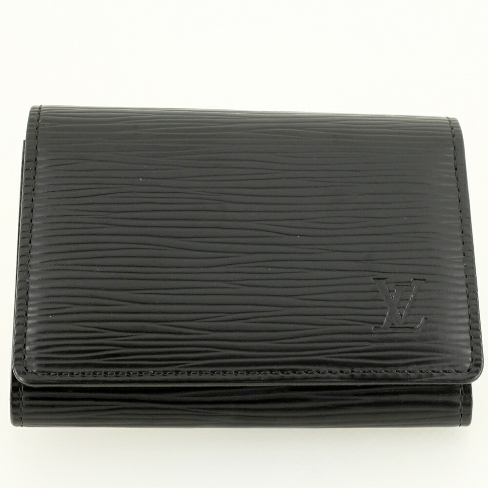 LOUIS VUITTON ルイヴィトン アンヴェロップ・カルト ドゥ ヴィジット 名刺入れ カードケース ノワール エピ M56582 【中古】
