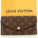 【美品】LOUIS VUITTON ルイヴィトン ポルトフォイユサラ モノグラム ローズ・バレリーヌ 長財布（小銭入れあり） M62235 【中古】