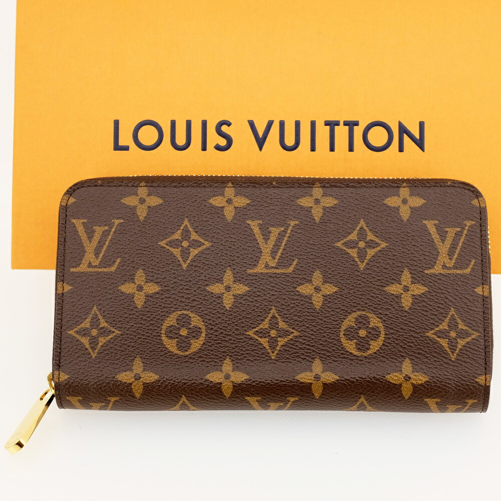 【新品同様】LOUIS VUITTON ルイヴィトン モノグラム ジッピー・ウォレット 長財布（小銭入れあり） ラウンドファスナー M42616 RFID（ICチップ入り） 【中古】