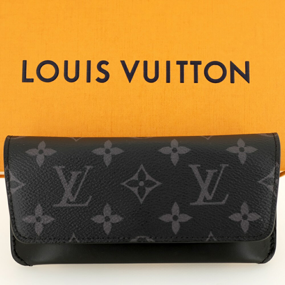 【美品】LOUIS VUITTON ルイヴィトン エテュイ・リュネット ウディ 眼鏡ケース モノグラム・エクリプス GI0296 【中古】