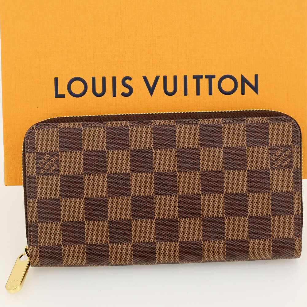 【新品同様】LOUIS VUITTON ルイヴィトン ジッピー・ウォレット 長財布（小銭入れあり） ダミエ N41661 ラウンドファスナー 【中古】