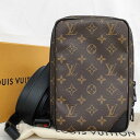 【新品同様】LOUIS VUITTON ルイヴィトン ユティリティ・サイドバッグ ショルダーバッグ モノグラム・ソーラー レイ M44477 ストラップ【中古】