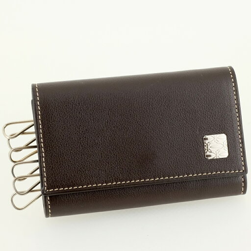 【美品】Cartier カルティエ Cドゥ カルティエ 6連キーケース グレインドカウハイドレザー ダークブラウン シルバー金具 【中古】 【美品】Cartier カルティエ Cドゥ カルティエ 6連キーケース グレインドカウハイドレザー ダークブラウン シルバー金具 【中古】