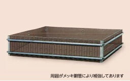 【法人様限定商品】【送料無料】サンポリ 堆肥枠 1900×1900×420 A-19