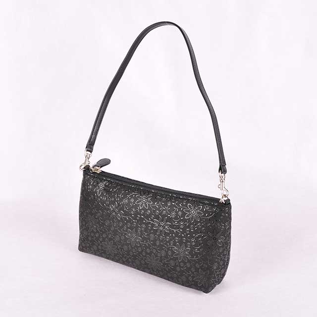 印伝 ポーチ バッグ 小物 印傳屋 クレマチス 4411