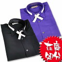 ★半額【訳あり】7900円→1800円 【ステージシャツ(長袖)】 (ブラック/M)※返品不可