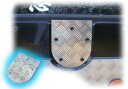 ジムニー用アルミ縞板製スペアタイヤプレート（背面パネル）ジムニー パーツ カスタム 【 適用車種：SJ30JA71JA11(バン用)