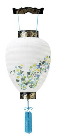 お盆提灯「大極マキエレース（311）」【吊型　新盆　初盆】