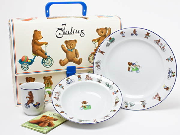 ロイヤルコペンハーゲン　ジュリアス　ボーイズ ブルー　3ピースセット（お子様用食器）　copen-14お茶のふじい・藤井茶舗のサムネイル