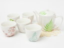 フォレット ティーポットセット(ポット1個+カップ5客) foret-01 お茶のふじい・藤井茶舗